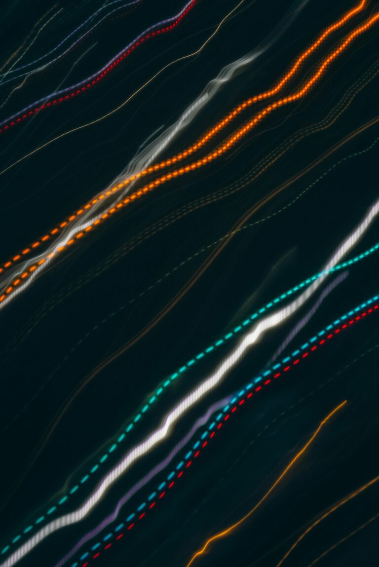 abstract lines moving upward across the screen.